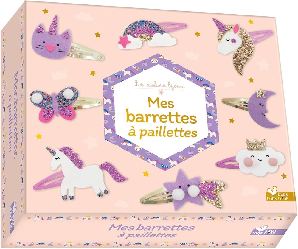 Mes barrettes à paillettes