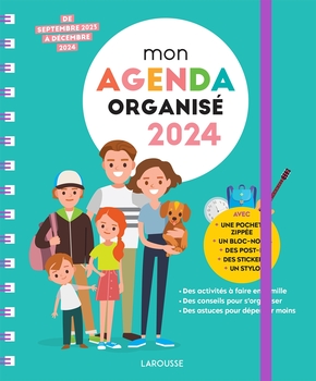 Mon agenda famille organisée 2024
