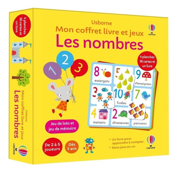 Mon coffret livre et jeux : les nombres