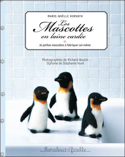 Les mascottes en laine cardée