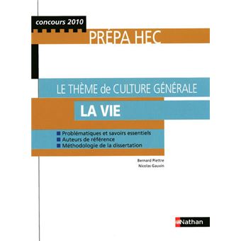 Le thème de culture générale la vie